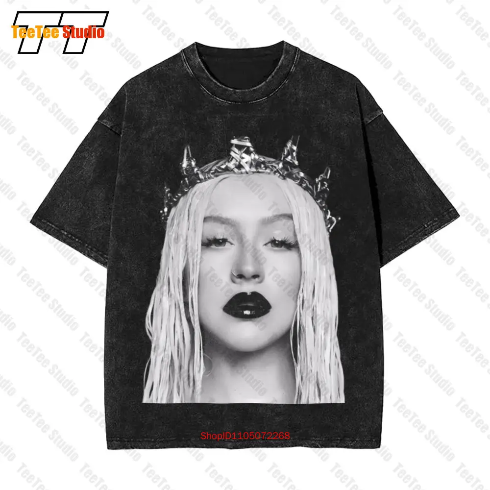 Christina Aguilera Super Star Heavy Cotton Черная винтажная футболка большого размера Xs 5Xl 2A352 R3J9