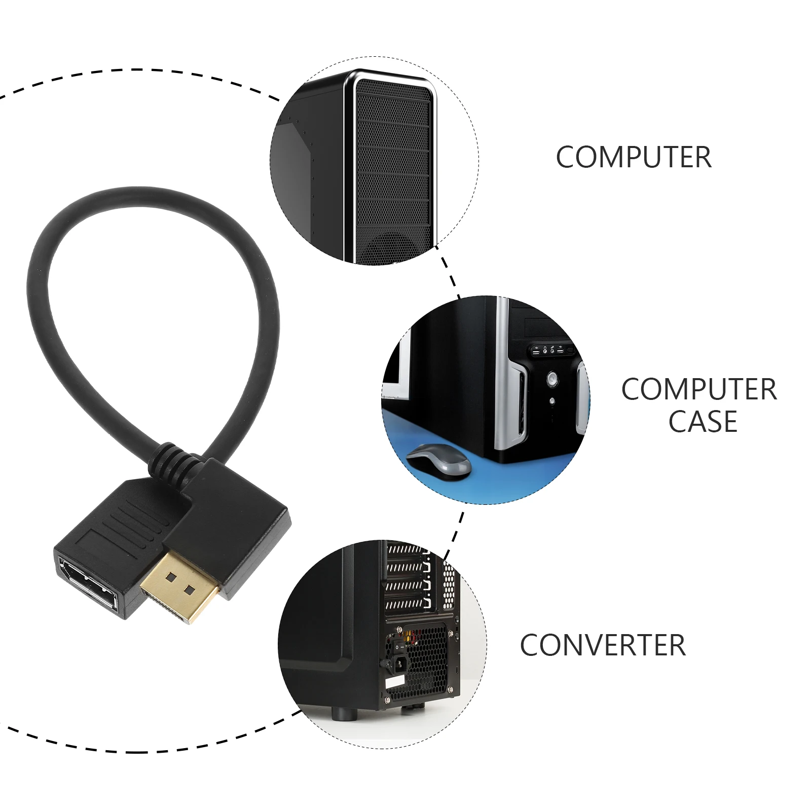 Удлинительный кабель Displayport «папа-гибкий высокопроизводительный удлинитель для игрового видеоудлинителя монитора ПК