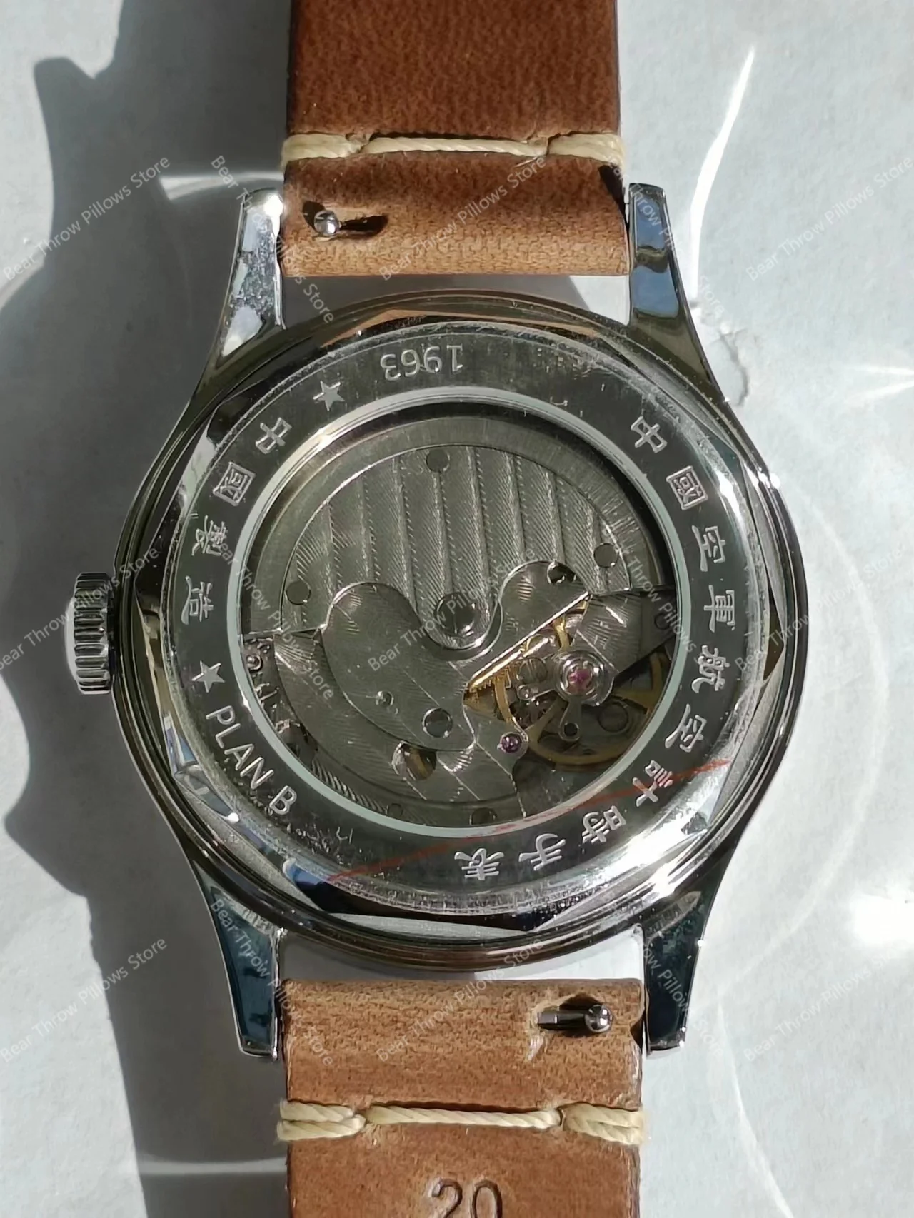 Фото ST1780 Мужские часы с автоматическим хронографом |   1963 Ретро Moonphase 100M Водонепроницаемый |   Сапфировое стекло Швейцарское мастерство №5