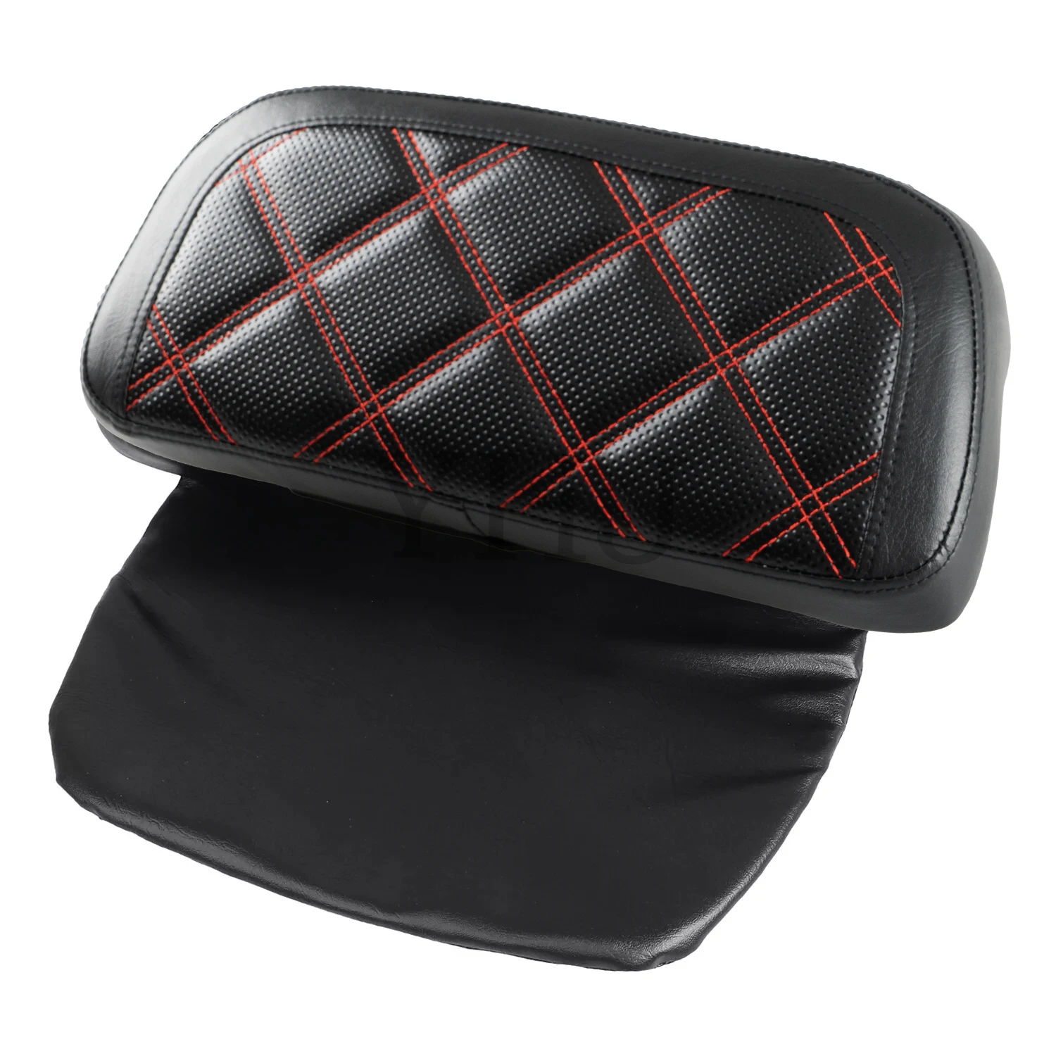 Мотоциклетная накладка на спинку багажника Razor Chopped Tour Pak Pack для Harley Touring Street Tri Glide Road King 2014-Up, черная искусственная кожа