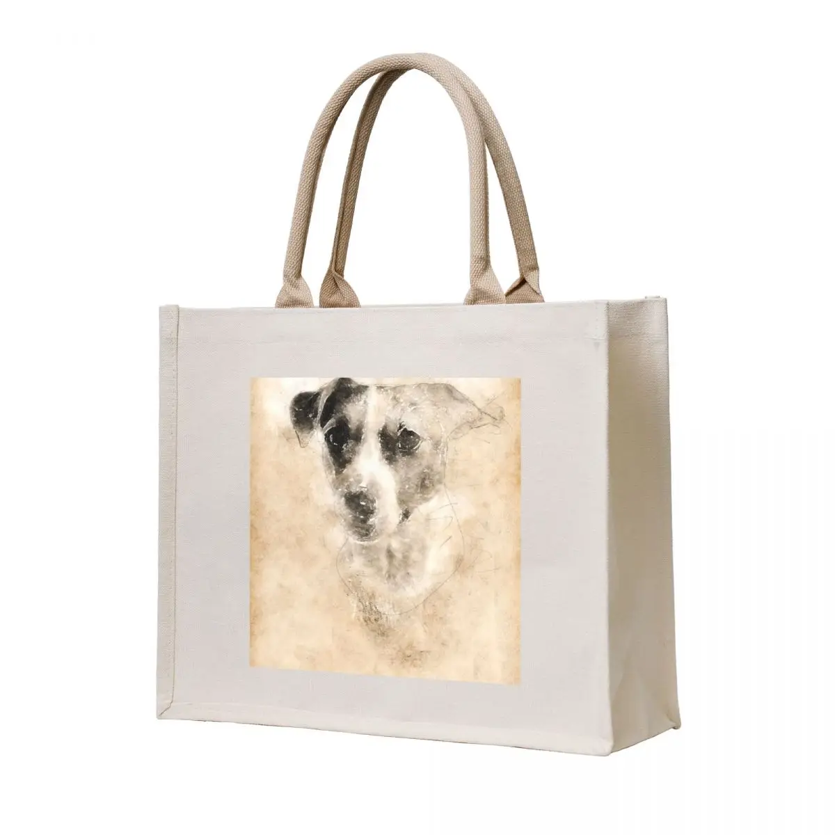 Сумка-тоут Jack Russell Portrait, роскошная женская сумка-тоут, мужская складная многоразовая сумка