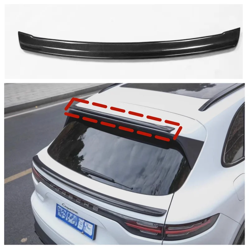 Спойлер Serat Karbon для Porsche Cayenne 2018 2019 2020 2021 2022 Kualitas Tinggi Спойлер Atap Bibir Sayap
