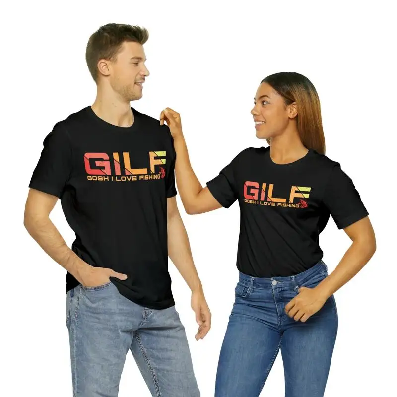 Футболка из джерси VT Gosh I love Fishing GILF для этой специальной бабушки или дедушки