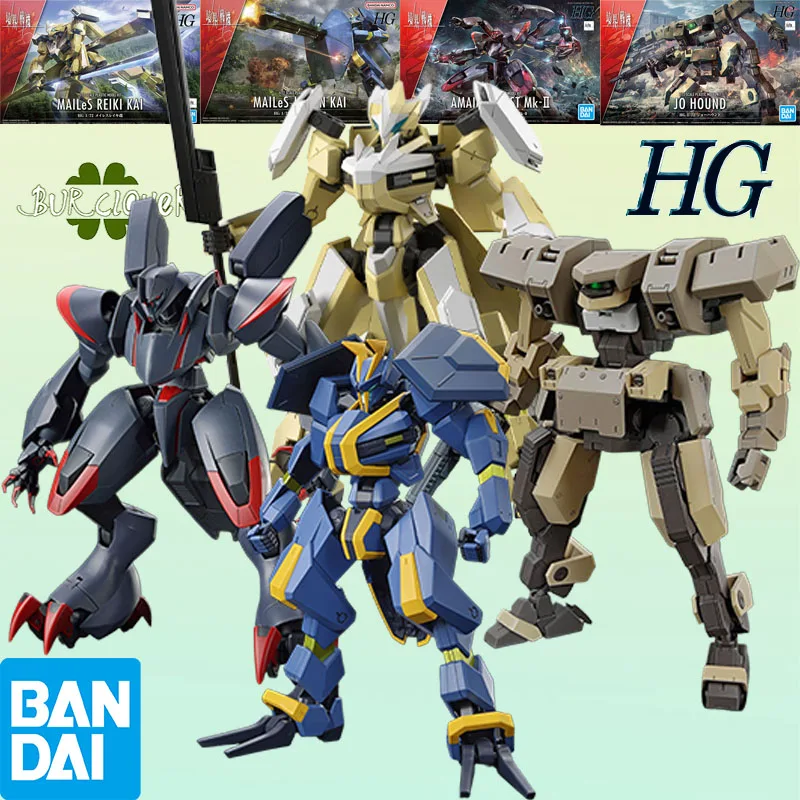 Bandai Original HG AMAIM Warrior at the Borderline MAILeS REIKI KAI AMAIM GHOST MKI 1/72 Аниме Фигурка Сборка Модель Игрушки