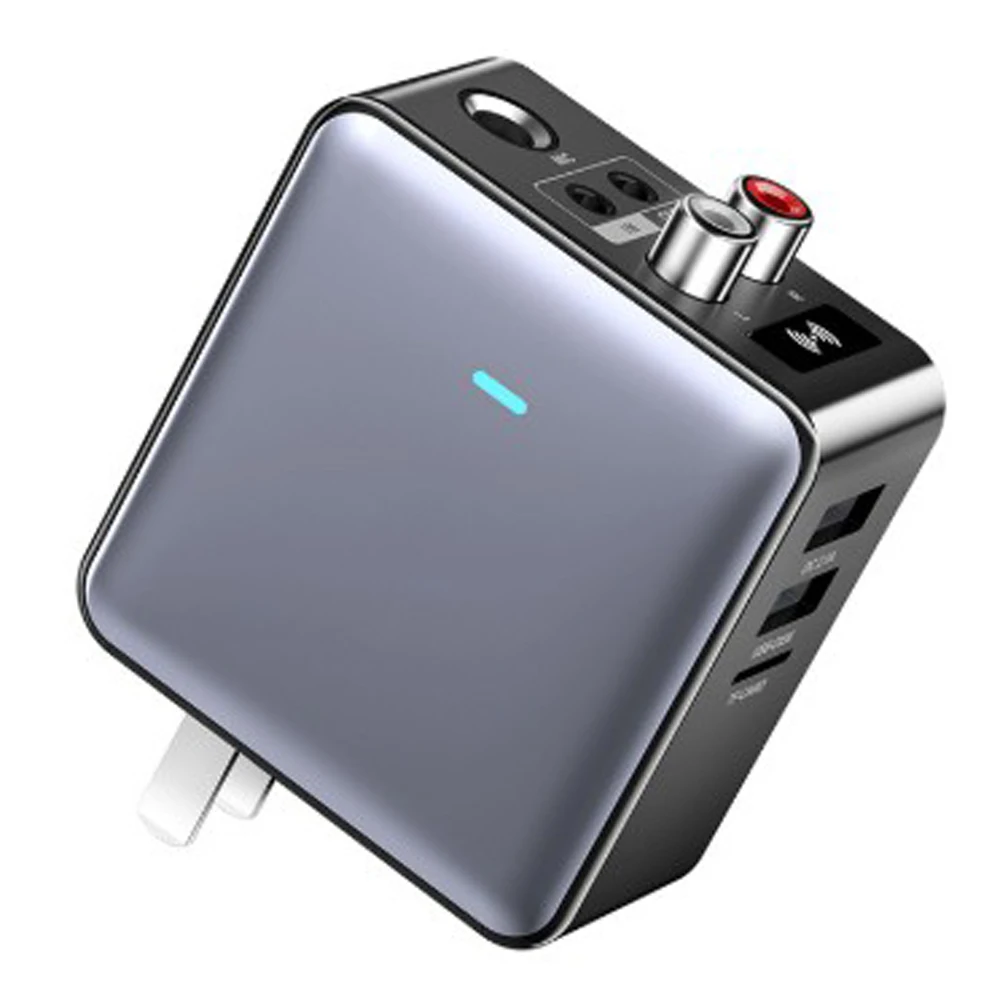QC 2.0 H6 EU US Plug Daul USB Зарядное устройство 3,5 мм 6,5 мм AUXRCAU-DiskTF Микрофон Караоке HIFI Bluetooth 5,3 Аудио передатчик Приемник (art.: 3920cb35dd8f3) - 3920cb35dd8f3