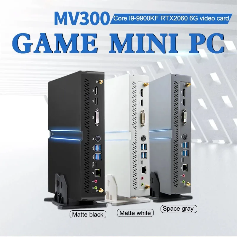 Мини ПК игровой Intel Core I9 9900KF i7 9700KF Nvidia GeForce GTX1060 3G6G настольный компьютер Win10 2 * DDR4 M.2 NVMe HDMI DP