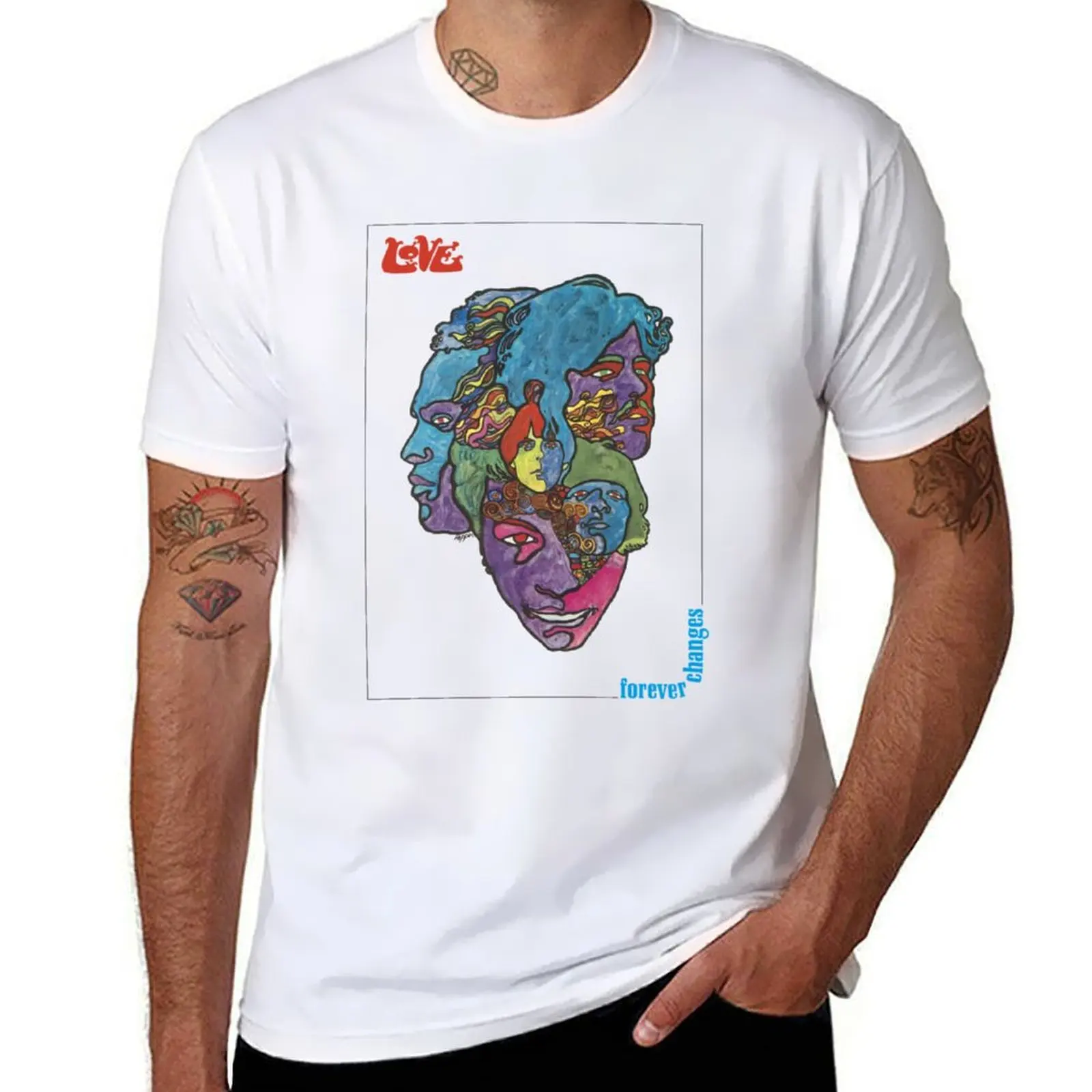 LOVE Forever Changes on Light Футболка мужские футболки для мужчин повседневная футболка персонализированная футболка