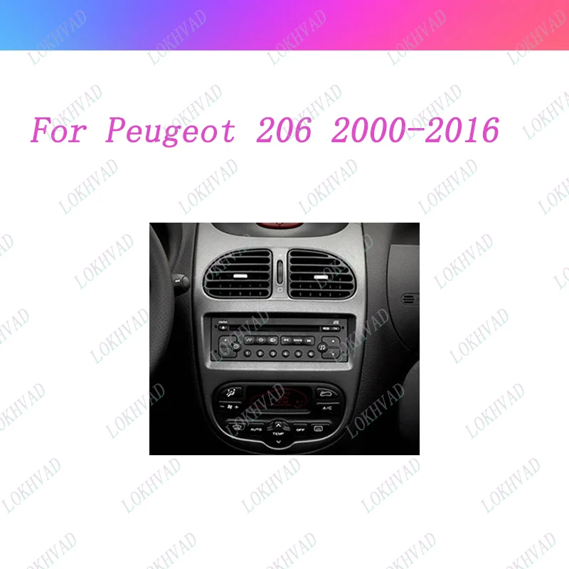 9-дюймовая 2-диночная рамка приборной панели автомобиля CAR DVD рамка радио панель навигационная панель для Peugeot 206 2000-2010 2 din Android (art.: 3920ca800ce1c) - 3920ca800ce1c