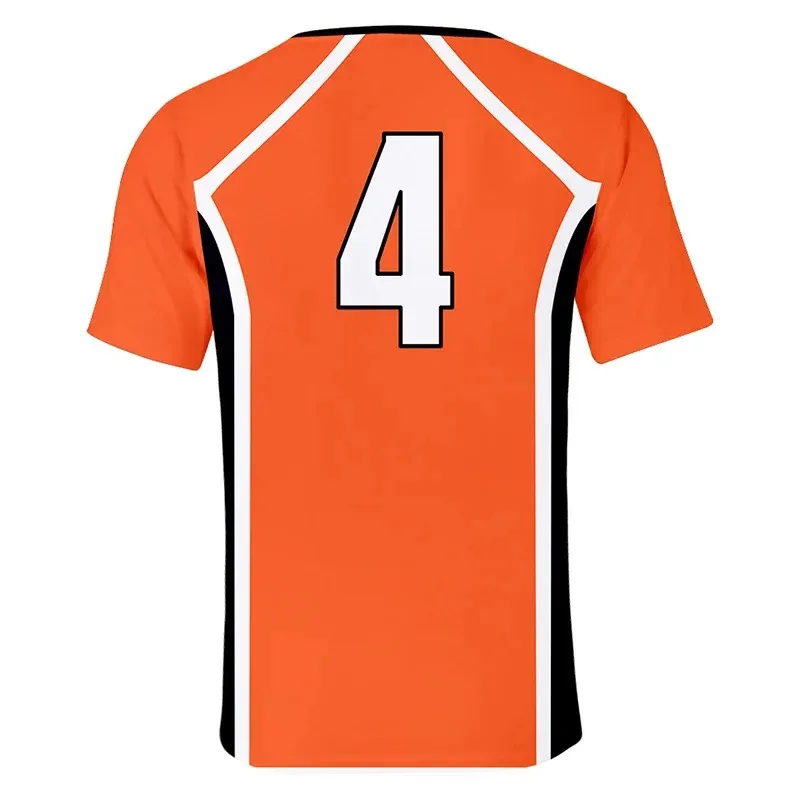 qq98Karasuno High School Косплей Костюм Shoyo Hinata Tobio Kageyama 3D футболка волейбольный трикотаж аниме топы подростковая толстовка