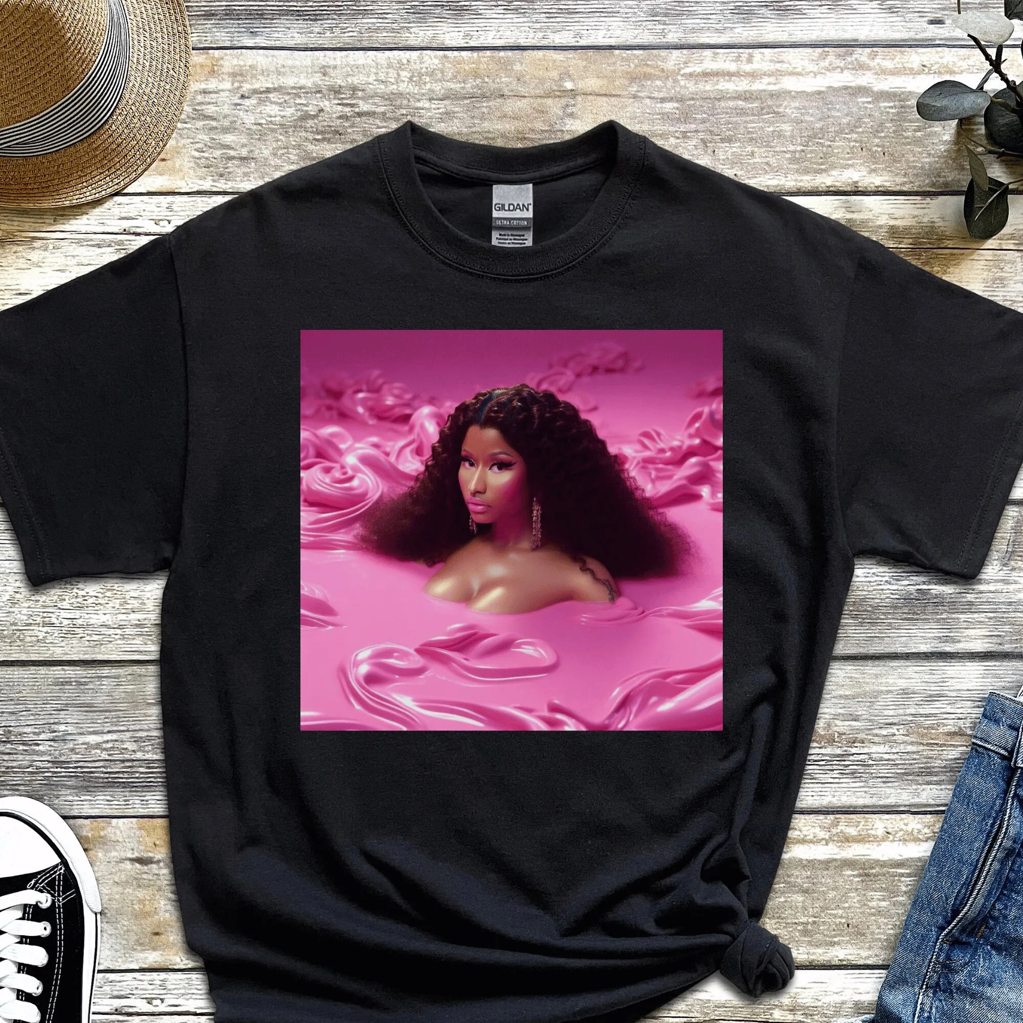 Футболка Nicki Minaj, надпись «рэп», розовая пятница 2, тур, Мерч, размер фаната, длинные или Короткие рукава