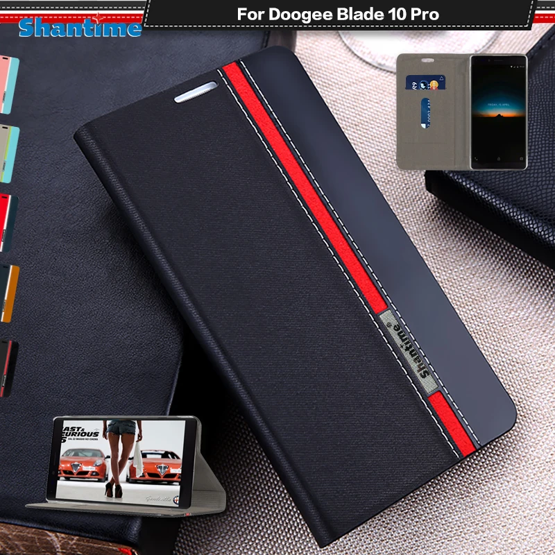Роскошный флип-чехол из искусственной кожи Для Doogee Blade 10 Pro, флип-чехол для телефона Doogee Blade 10 Pro, задняя крышка из мягкого ТПУ и силикона