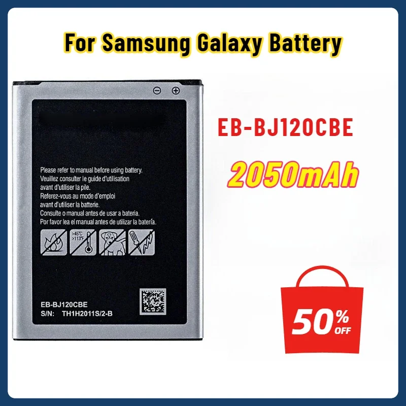 Аккумулятор EB-BJ120CBE емкостью 2050 мАч для Samsung Galaxy J1(2016) J120 J120F J120A J120T J1 версии Express 3