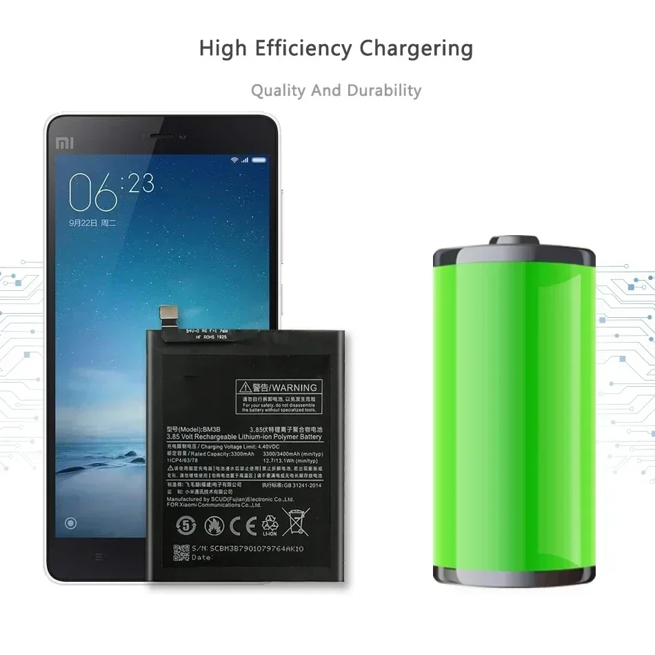 Сменный аккумулятор Xiao Mi 3300 мАч BM3B для Xiaomi MIX 2 2S MIX2 S 3400 мАч, аккумуляторы для телефона большой емкости, бесплатные инструменты (art.: 3920ca21097d2) - 3920ca21097d2