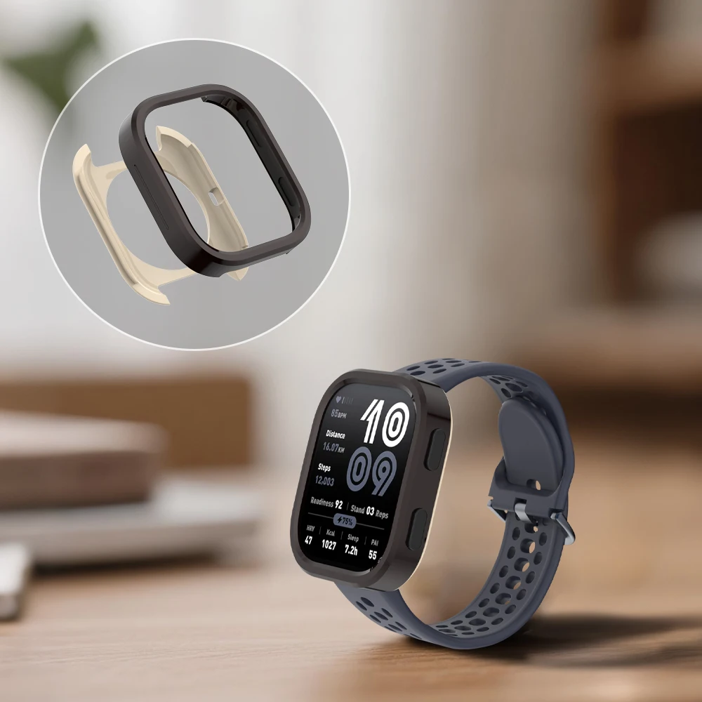 Для умных часов Amazfit Bip 6, металлический корпус, безель, сменный твердый чехол, сплошной цвет