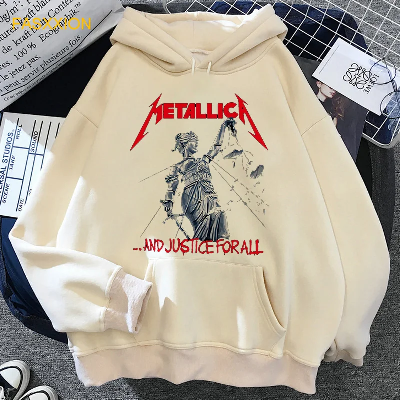 Heave Metal толстовки рок-группы Женская одежда с принтом аниме и графическим принтом Ulzzang