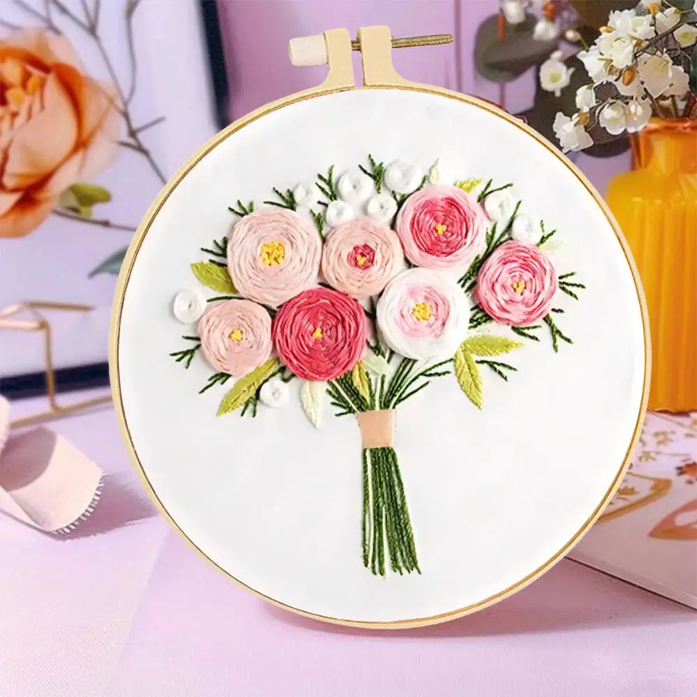 Фото Птица Корова Животное Цветок Пейзаж Вышивка крестиком DIY Набор для вышивания для взрослых Домашняя спальня Настенная работа №4
