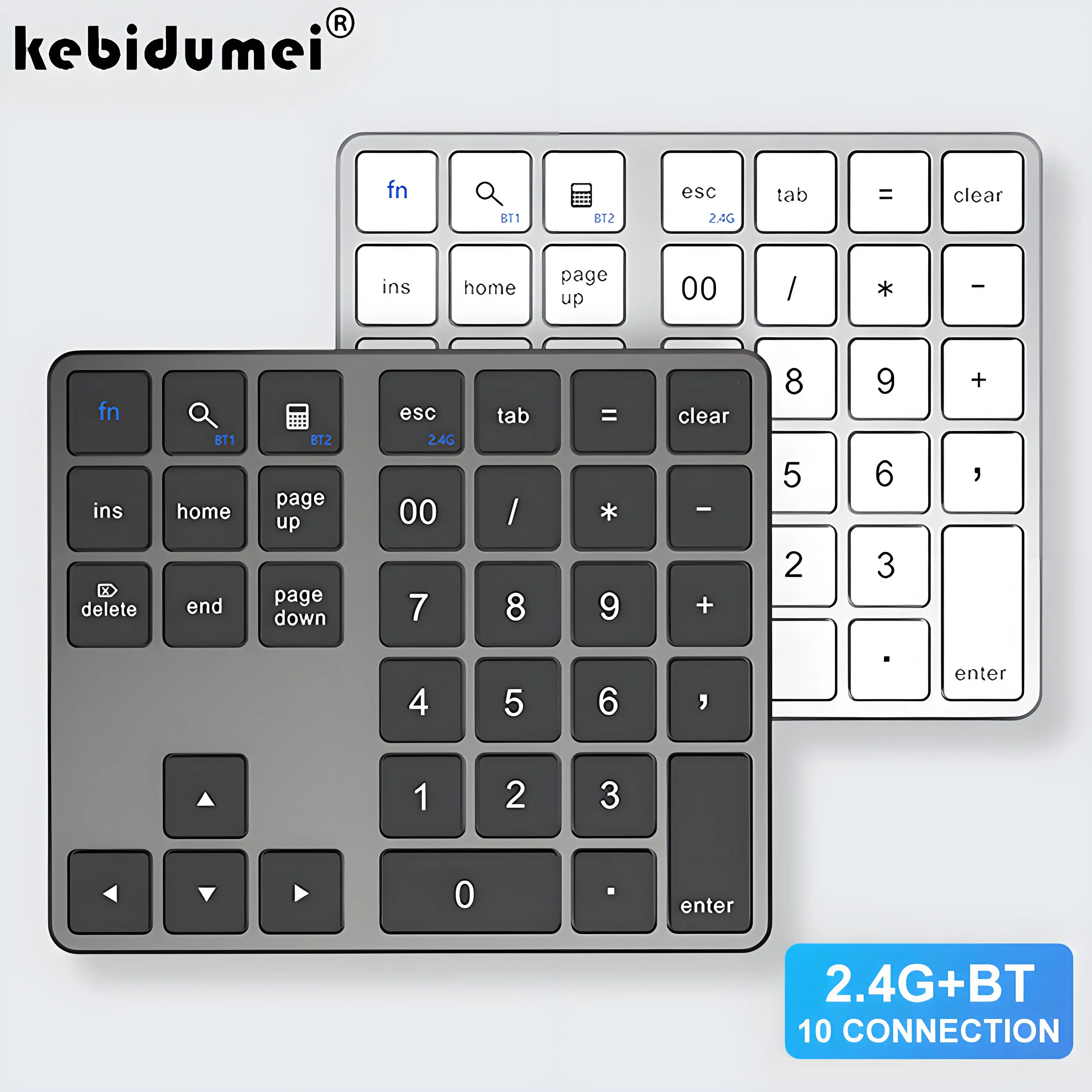 2,4 ГГц Bluetooth цифровая клавиатура K35 беспроводная цифровая клавиатура USB C перезаряжаемая клавиатура цифровая клавиатура для IOS Android Windows