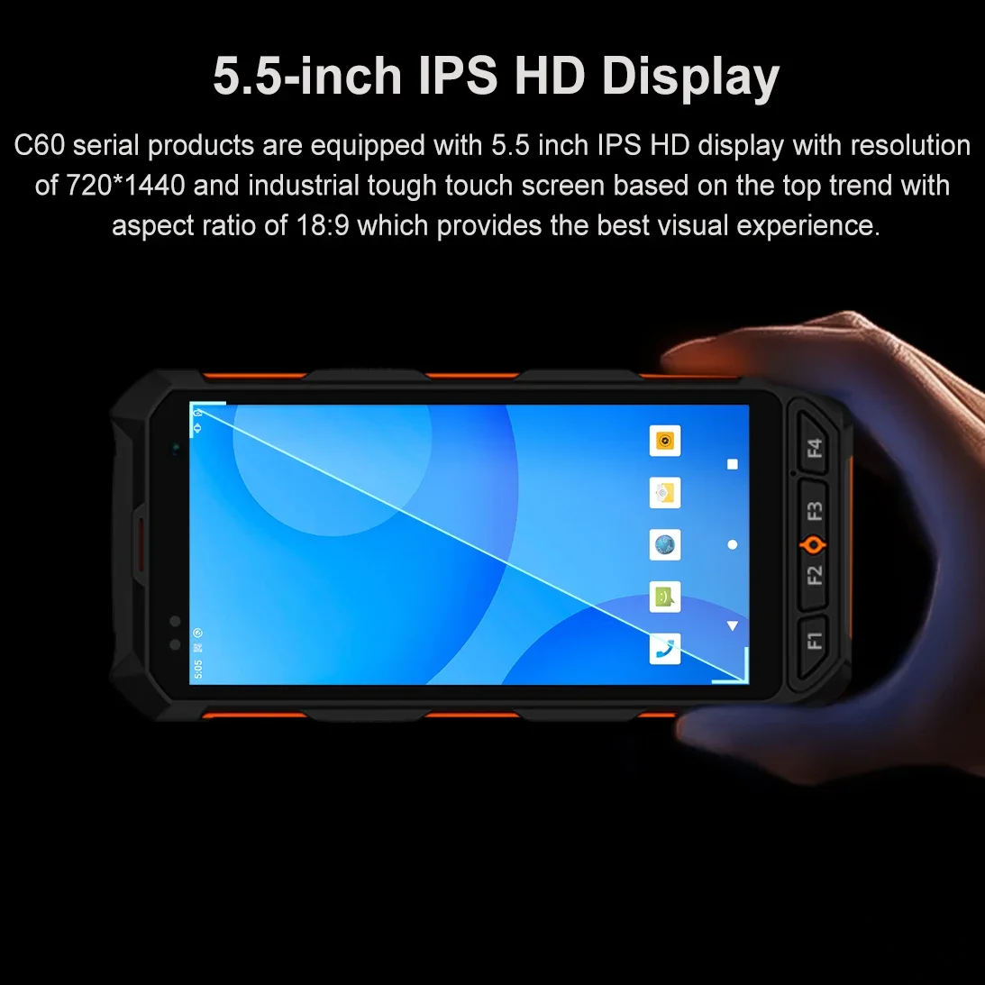 Прочный Android PDA 1D 2D сканер штрих-кода QR-кода внутренний UHF RFID-считыватель мобильный 4G портативный терминал сбора данных (art.: 3920cd8342f78) - 3920cd8342f78