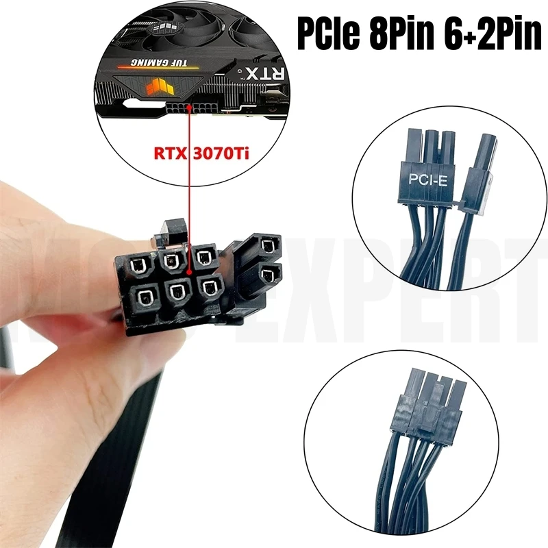 Оригинальный Gigabyte PCIe Dual 8Pin 6 + 2Pin GPU графическая карта модульный кабель питания для GP-P750GM, GP-P850GM, GP-P1000GM источник питания (art.: 3920c8f2ff380) - 3920c8f2ff380