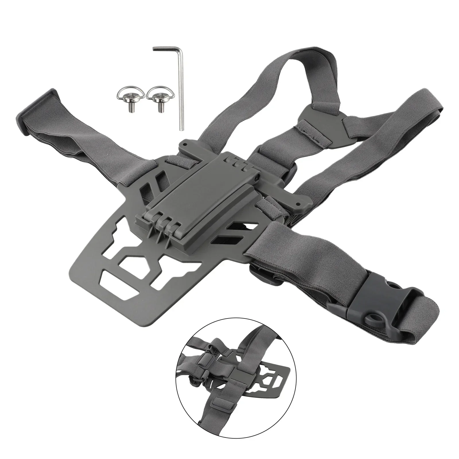Фото Двойные плечевые ремни для пульта дистанционного управления DJI RC/PRO, кронштейн для поддержки живота, нагрудный ремень для камеры, аксессуары для дронов №3