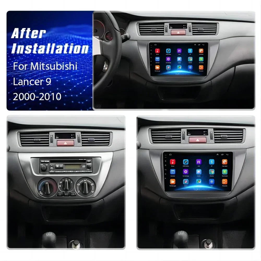 Фото Для Mitsubishi Lancer 9 CS 2000-2010 Android 13 Carplay Auto 2K экран автомобильный радиоприемник мультимедийный плеер DSP авторадио стерео 2din №2