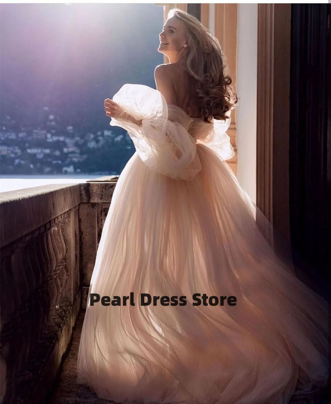 Фото Gaun Pengantin Kain Tule Merah Muda pedespedeshandn handn №5