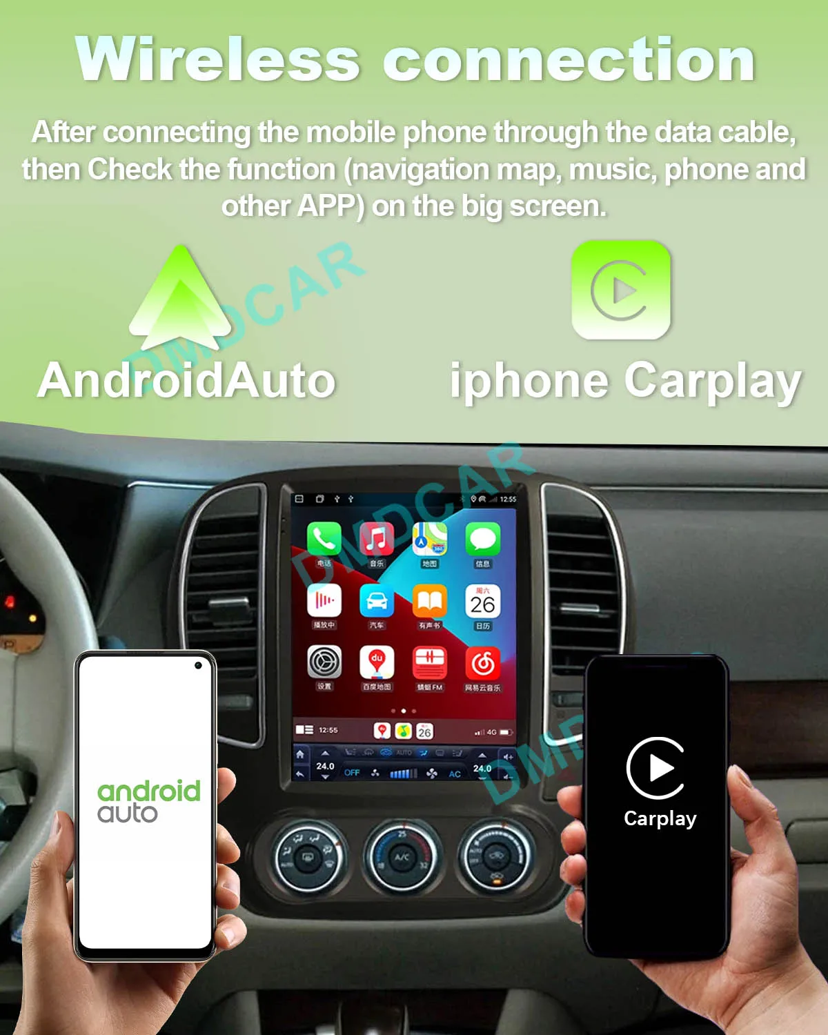 Фото DMD заводской Android 13 радиоплеер Carplay авто мультимедийное видео автомобильный DVD-плеер для Nissan Subaru Outback авто электроника №5