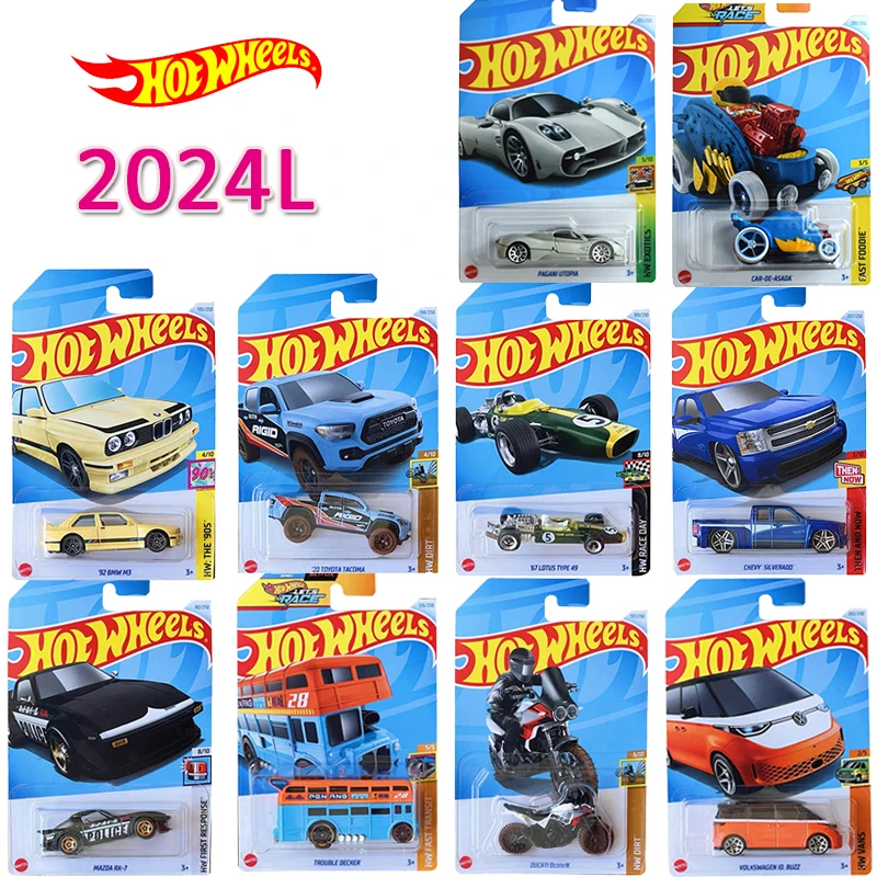 Оригинальный автомобиль Hot Wheels 1/64 Ford Mustang Toyota Bmw Volkswagen Bus Lotus гоночный мотоцикл Firebird для мальчиков Игрушки пикап Автомобильная модель