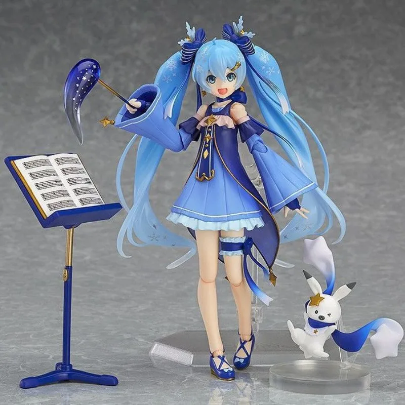 14 см Hatsune Miku Figma Ex-037 Мерцающая фотография Экшн-фигурка сидящего на Луне Miku, модель, игрушки, подарок для детей