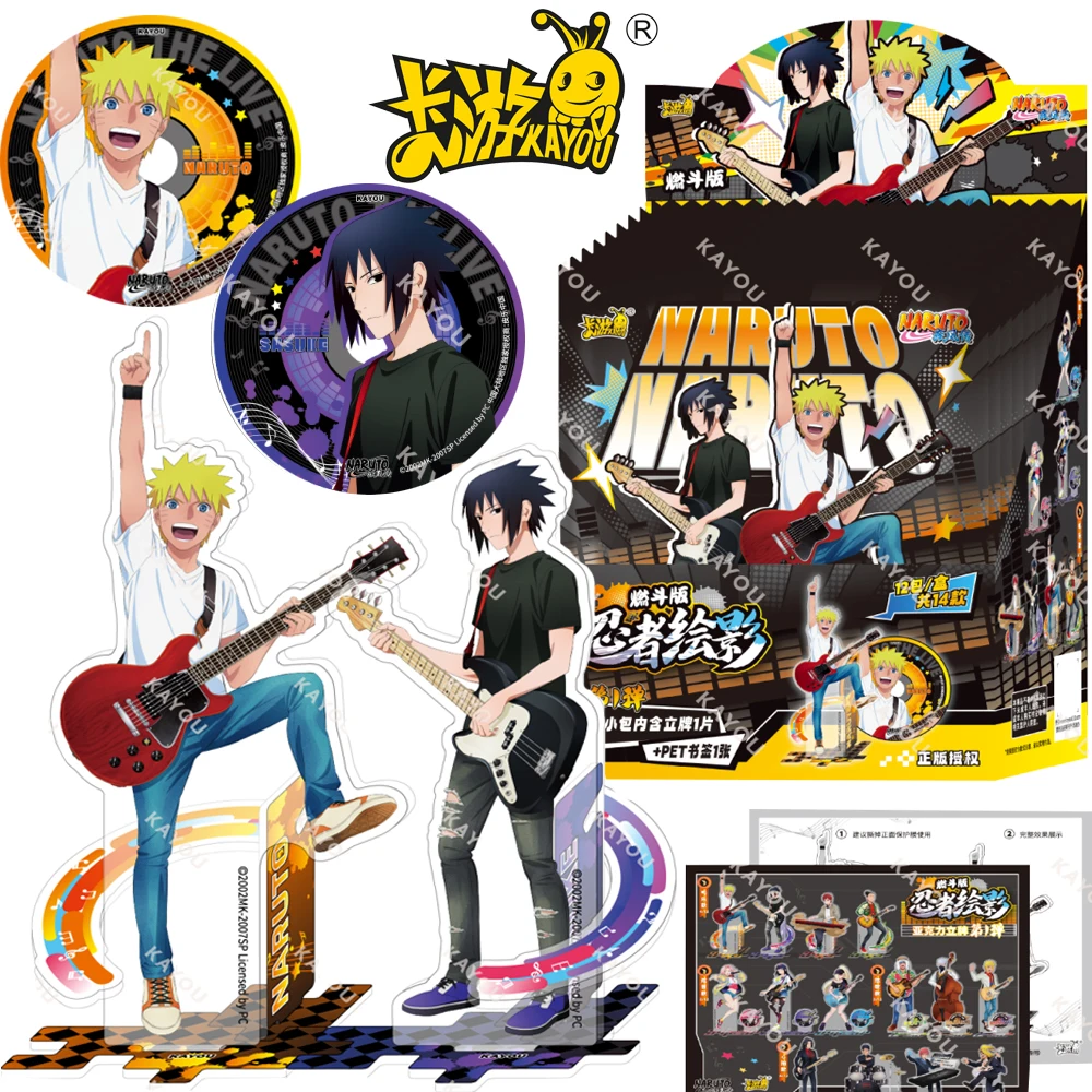 Оригинальный KAYOU Naruto аниме акриловая фигурка-подставка модель Учиха Саске Гаара Джирайя периферийные устройства украшение для рабочего стола орнамент подарки