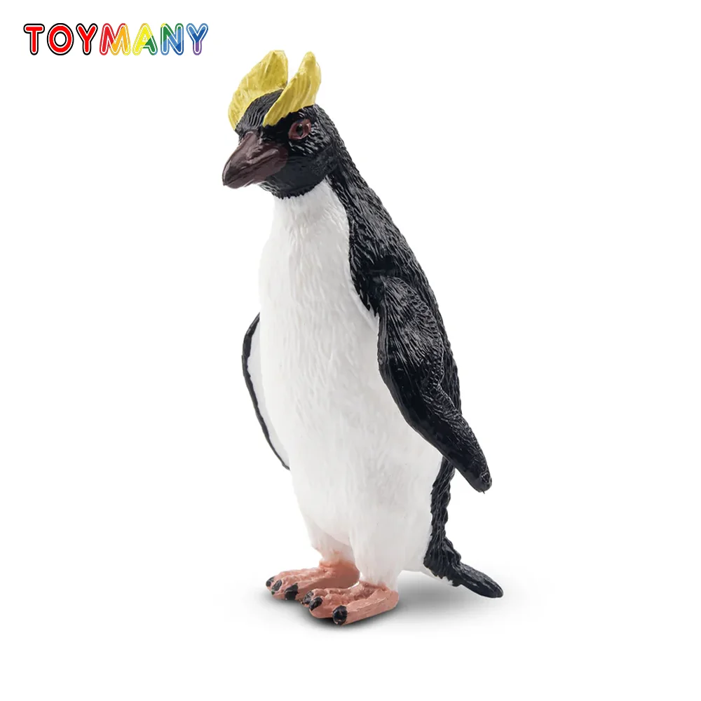Toymany Моделирование Rockhopper Пингвин Полярное Животное Модель Игрушки Мини Фигурки Куклы Фигурки Игрушки Детский Подарок Декор Торта