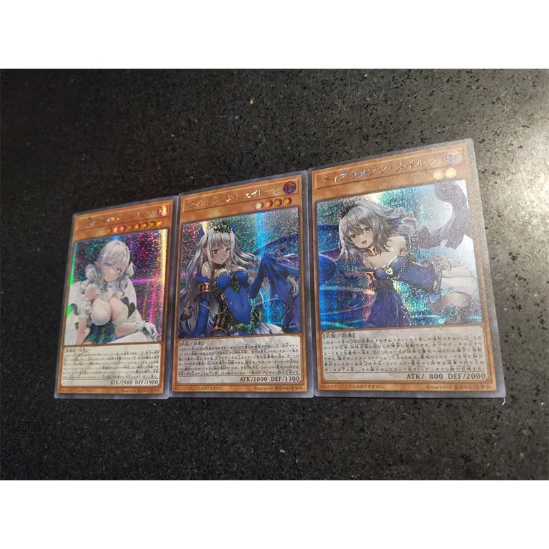 3 шт. Yu-Gi-Oh! Звездная мечта павильон Аниме Новый DIY красивая девушка карточка Четыре типа вспышки карточная игра коллекционная карточка