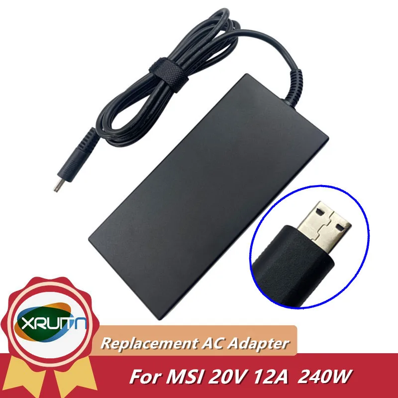 Сменный адаптер переменного тока 20 В, 12 А, 240 Вт для MSI Creator Z16P B12UHST GE66 Raider 11UE-642, блок питания для игрового ноутбука A20-240P2A