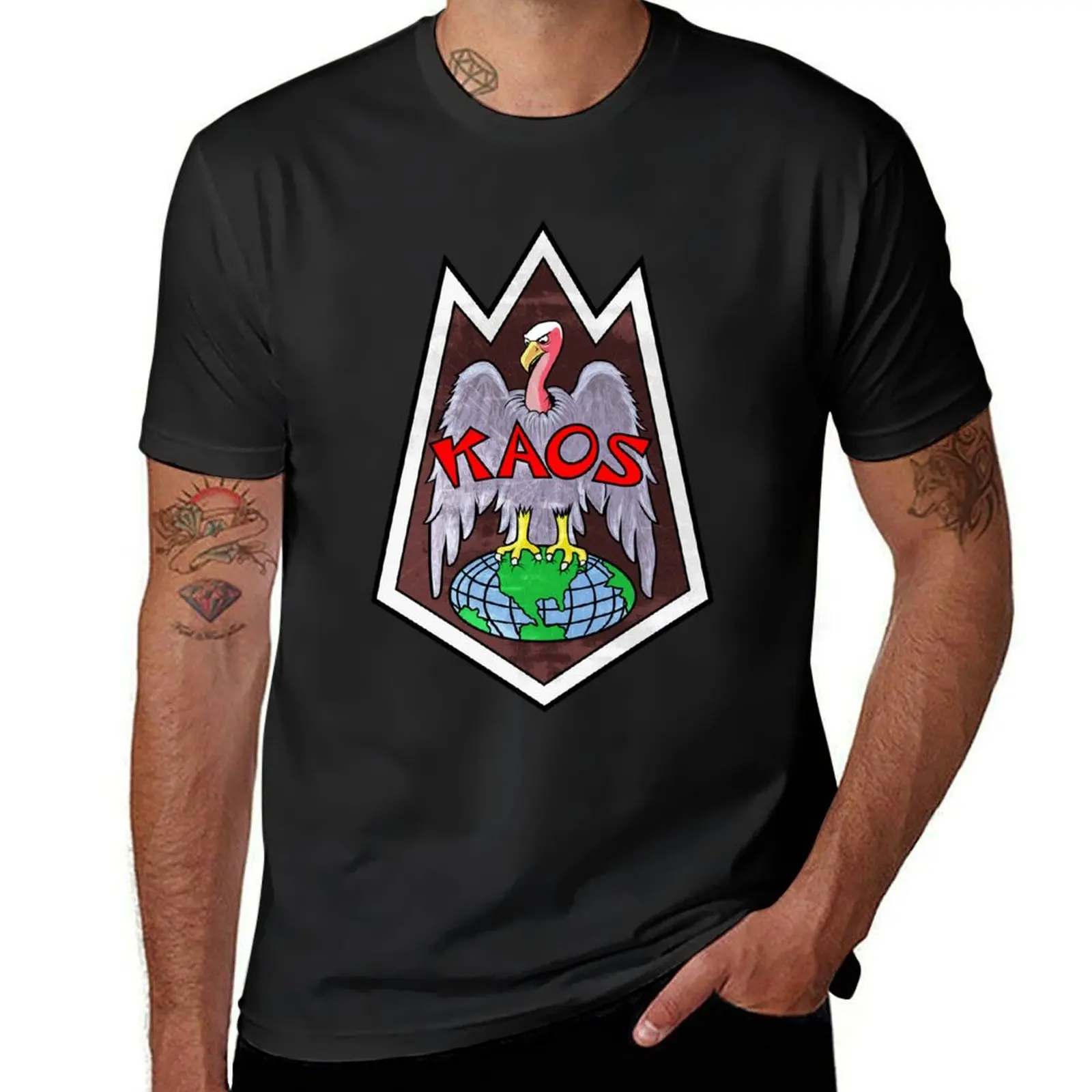 Футболка Kaos, графическая Эстетическая одежда, черные футболки, Забавные футболки для мужчин