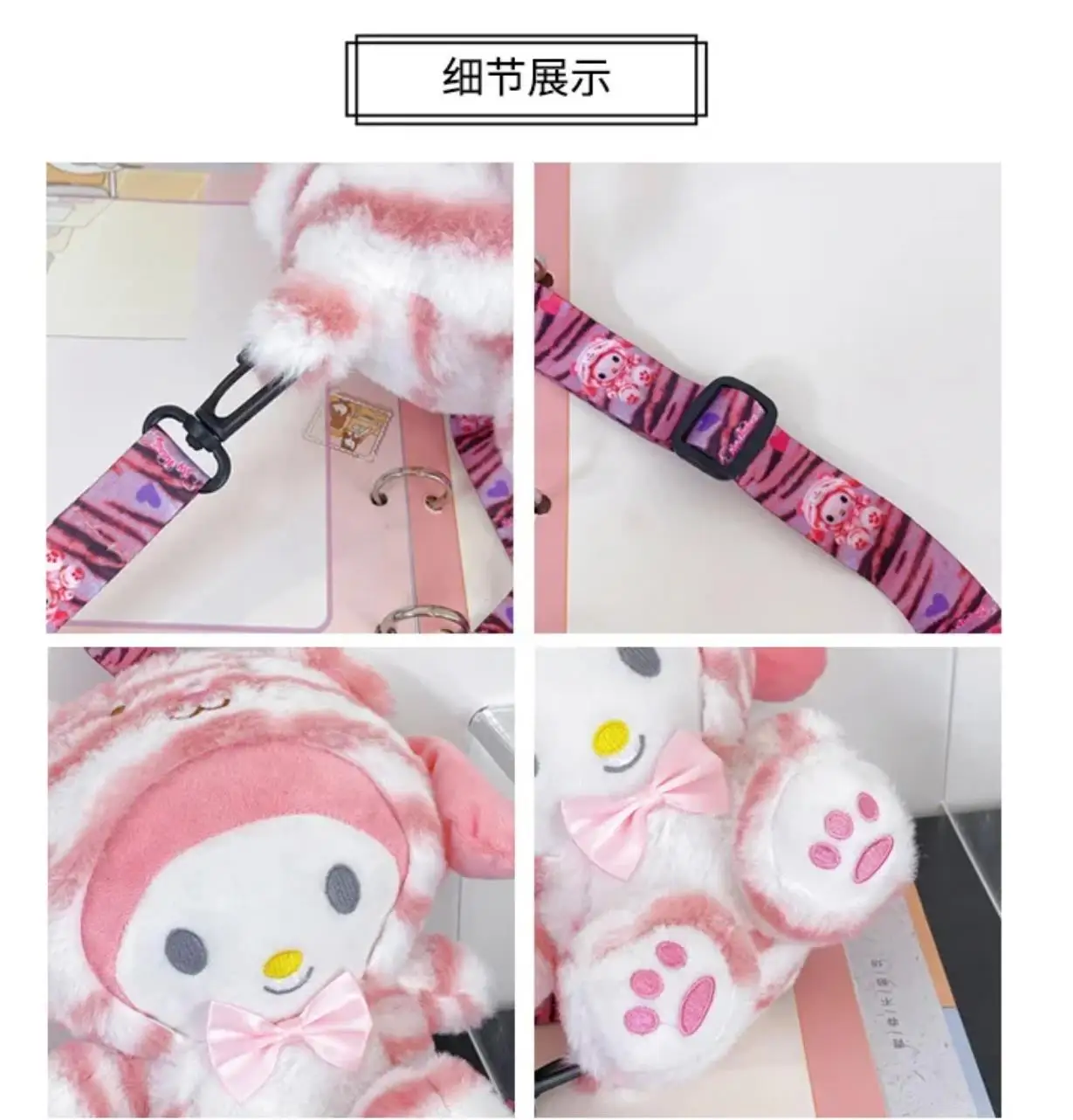 Фото Sanrio hello kitty кошелек для монет для девочек, милый детский рюкзак, осенне-зимний новый школьный рюкзак с героями мультфильмов Y2K №2