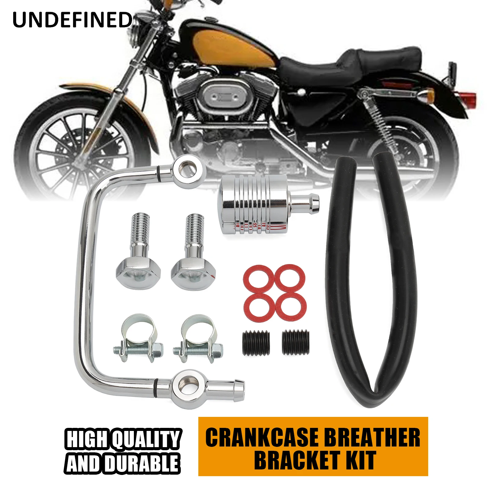 Фото Для Harley Sportster XL XLH 883 1200 Roadster Forty-Eight XLX 48 Seventy-Two XLV 72, комплект кронштейнов для вентиляции картера №2