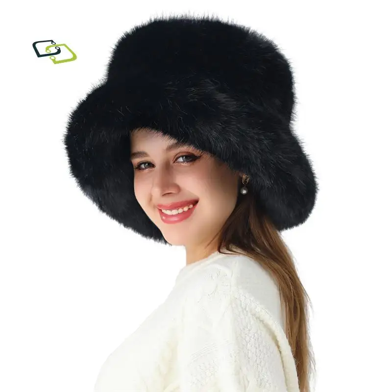 A17F-женская зимняя панама из искусственного меха, теплая защита от холода, рыбацкая шапка, модная зимняя шапка для женщин, зимняя шапка