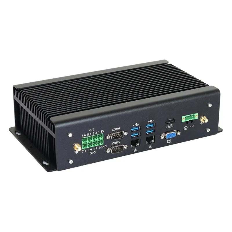 Промышленный мини-ПК IoT i7-1195G7 i7-9750H 6x COM RS485/RS422/232 Win10/11 4G LTE WIFI BT 2x Ethernet GPIO 6xUSB 9V-36V Вход