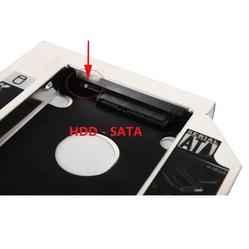 Фото WYORESY 12,7 мм SATA 2-й жесткий диск HDD SSD оптический отсек Caddy рамка для Asus a53e ts51 pro79ij A53E X53E K53E A53S X53S K53SV №3