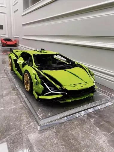 Совместимые 42115, технические строительные блоки Lambo Sian, MOC, модель кирпича, проект для взрослых, спортивный автомобиль, игрушки для мальчиков, подарки