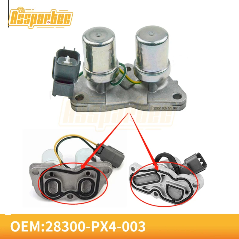 Новый OEM 28300-PX4-003 Соленоидный клапан блокировки коробки передач, с блокировкой фото для 1991-2002 Honda Accord Odyssey