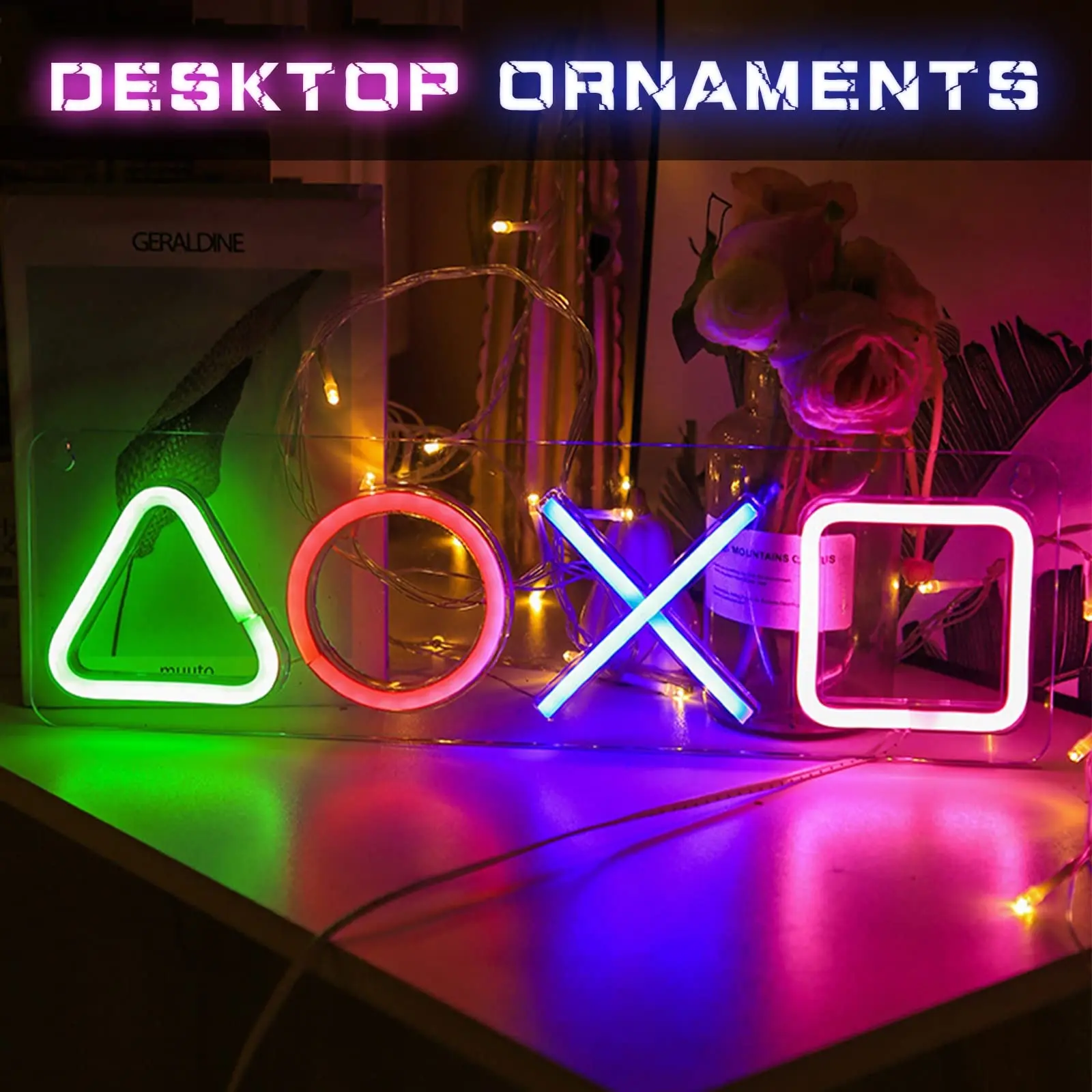 Фото Неоновая вывеска на заказ PS4 Game Icon Light для настенной подвешивания атмосферы Playstation Лампа светодиодное красочное освещение Комната Бар Клуб Художественный декор №2