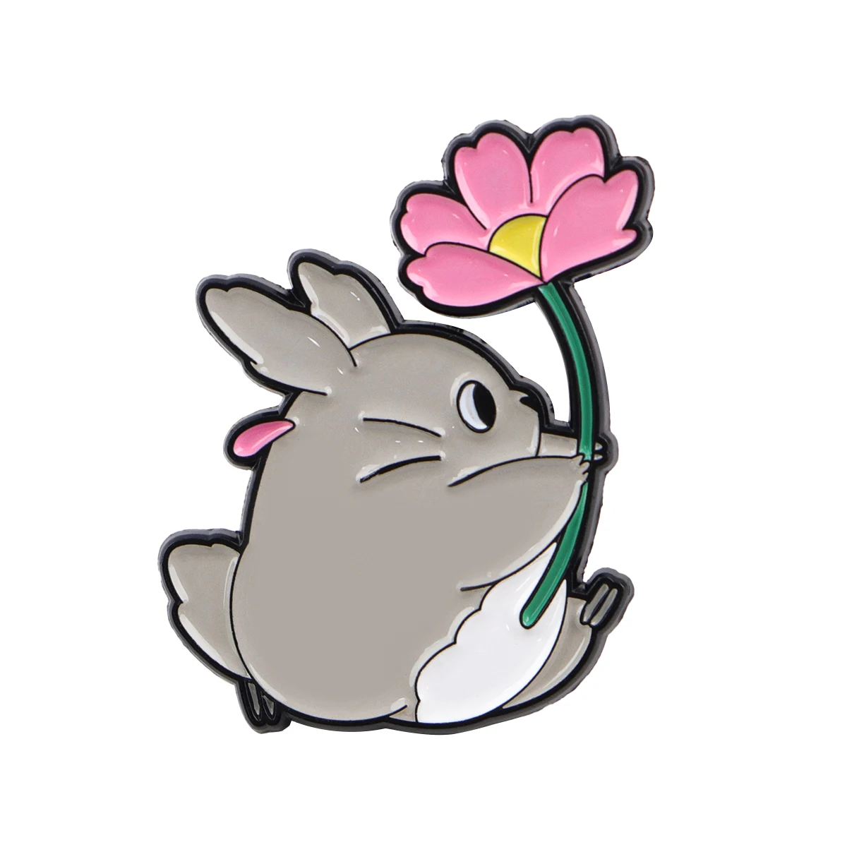 Kawaii Серый Эльф Эмалированная Булавка Металлическая Аниме Брошь Рюкзак Шляпа Сумка Воротник Тоторо Значки Мужчины Женщины Модные Ювелирные Изделия Коллекция Подарок