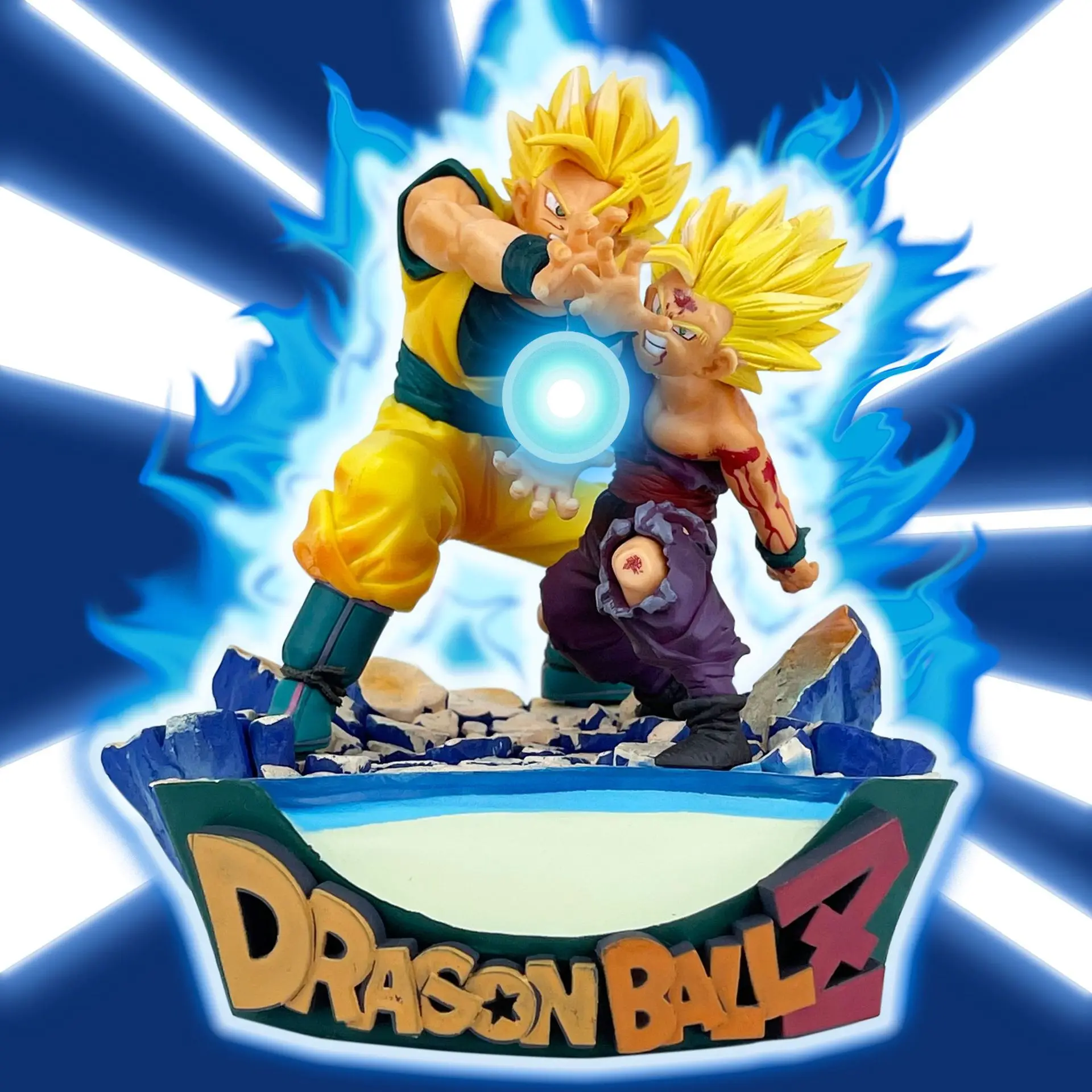 16 см аниме Dragon Ball Z фигурка Сон Гоку Сон Гохан аниме модель подарок фигурку отца и сына ударная волна игрушки подарки на день рождения