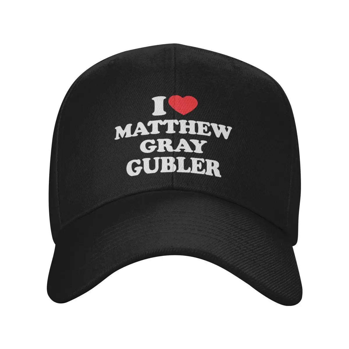 Фото I Love Matthew Grey Gubler Hat Мужская кепка Женские кепки для мужчин Лето 2025 Бейсбольная кепка Мужская кепка №2