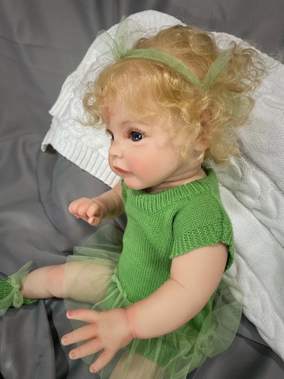 Фото Прекрасная большая 24-дюймовая виниловая кукла Сью-Сью для 14+ лет, унисекс, мягкая плюшевая кукла с игрушкой «сделай сам» №5