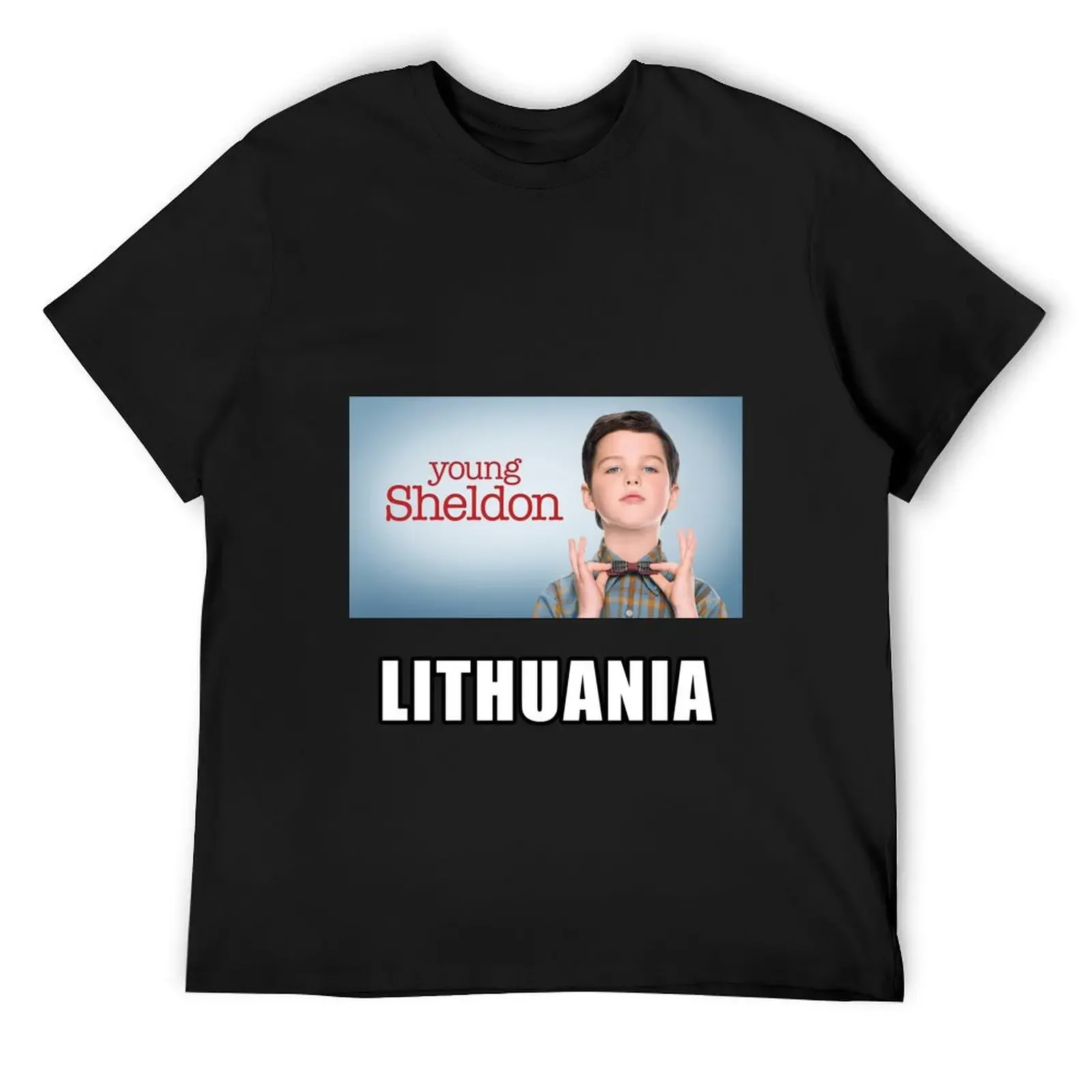 Футболка Young Sheldon Lithuania, одежда в стиле хиппи, быстросохнущие футболки для мужчин
