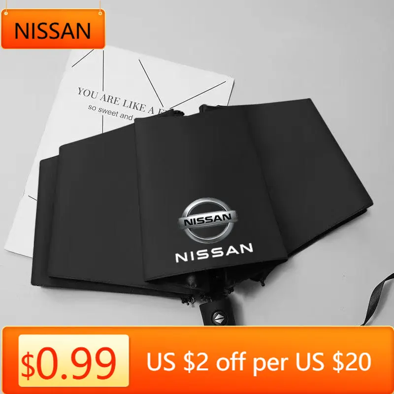 Популярный зонт 2025 года, дождливый, ветрозащитный, водостойкий для Nissan 350z 370z altima Armada Frontier Kicks Leaf nismo Pulsar Qashqai Car Acc