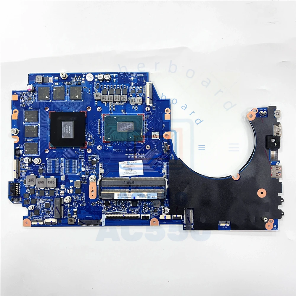 Материнская плата для ноутбука диагональю 1060 дюйма 3b3bembcd0 для HP 17-AN с sr3y L11137-601 GTX 6 ГБ, полностью протестирована и работает идеально