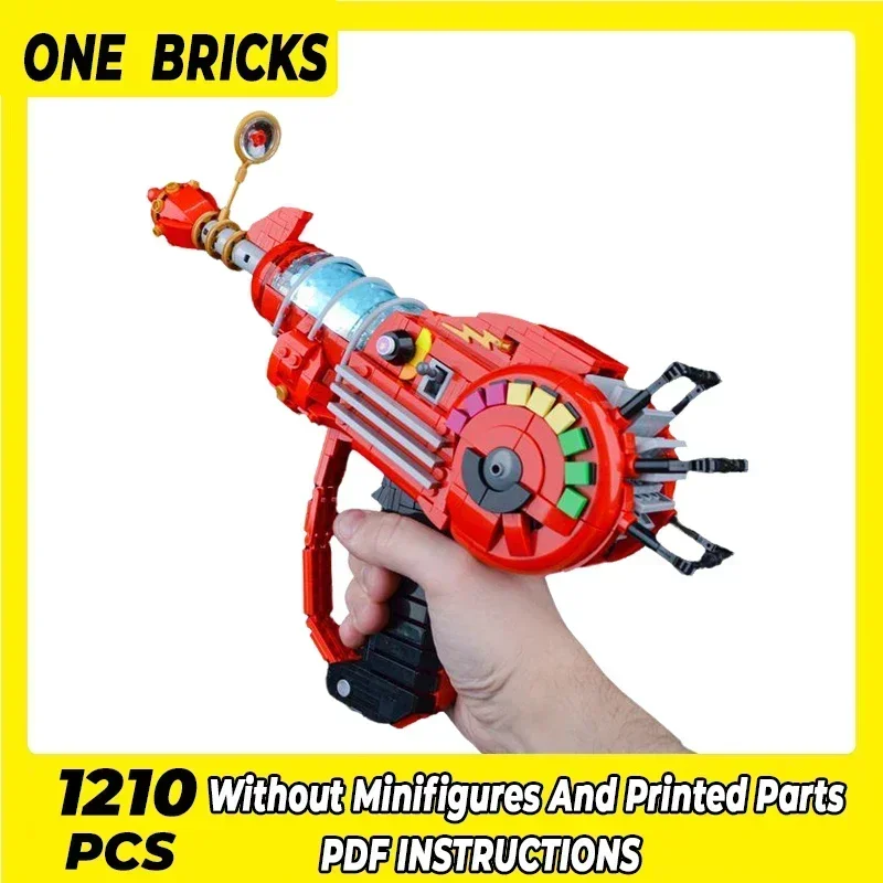 Популярная игровая модель Moc, строительные кирпичи, чудесный Ray Gun, технология, модульные блоки, подарки, рождественские игрушки, наборы «сделай сам», сборка